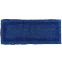 Homescapes badkamerloper donkerblauw 40x100 cm gemaakt van 100% katoen
