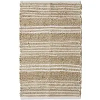Homescapes jute vloerkleed Arlyn 60 x 90 cm - beige-wit gestreept vloerkleed