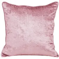 Homescapes decoratieve kussenhoes van geplet fluweel in roze, 60 x 60 cm