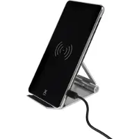 Telco Accessories 15W draadloze oplader, standaardmodel, zwart/zilver