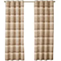 Homescapes gordijnen met oogjes Marokko beige in een set van 2, 182 x 167 cm