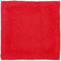 Homescapes douchemat rood 50x50 cm gemaakt van 100% katoen