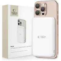 Tech-Protect Qi2 15 Watt MagSafe Draadloze Powerbank 10000 MAh Wit