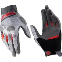 Leatt ADV X-Flow 5.5 Kort Mist Grijs Rode Handschoenen Maat M
