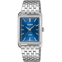 Casio Collectie Heren Zilveren Horloge MTP-B215D-2AVER
