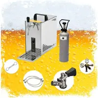 Ich-zapfe Complete Set - Biertap PYGMY 25, 1-kraans, droogkoeler, 35 liter/uur - Beertender, Thuistap, Bierkoeler - Fustkoppeling Type M
