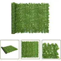 The Living Store Living Store Balkonprivacy scherm met groene bladeren, 400x150 cm