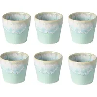 Costa Nova Grespresso espressokopjes, kleur aqua azuur, set van 6, 90 ml