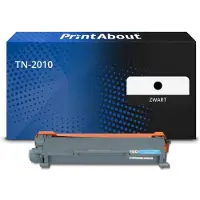 PrintAbout Huismerk vervangt Brother TN-2010 Toner 2x Zwart - Multipack