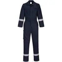 Portwest FR501 Bizflame Plus beschermingsoverall, marineblauw, maat XL