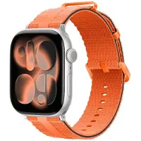 Strap-it Sportief siliconen bandje geschikt voor Apple Watch 1/2/3/4/5/6/7/8/9/10/11/SE/SE2/SE3/Ultra (2/3) - Maat: 44/45/46/49mm - Oranje