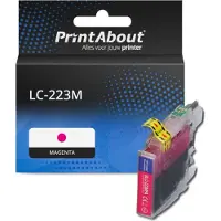 PrintAbout Huismerk vervangt Brother LC-223M Inktcartridge Magenta