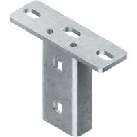 Niedax schroefplaat KU 4530 F voor profiel U 4530, staal, brandwerend, inclusief bevestigingsmateriaal
