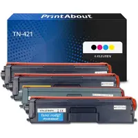 PrintAbout Toner TN-421 4-kleuren Multipack geschikt voor Brother