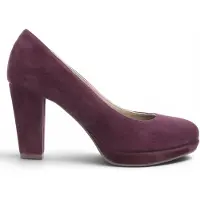 Noë Shoes Nadra Pump Burgundy Suede
