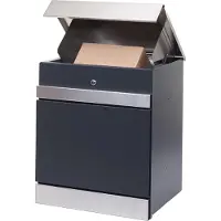 Mendler Pakketbox -K41, pakketbox pakketcompartiment pakketpost brievenbus, metaal ~ roestvrij staal gegalvaniseerd antraciet
