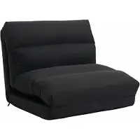 HOMCOM Vloerstoel - Polyester - 70x72x56cm - Zwart