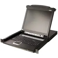 Aten 1U 17 inch KVM console met 8 port KVM Switch x PS/2