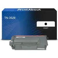 PrintAbout Toner TN-3520 Zwart Extra hoge capaciteit geschikt voor Brother