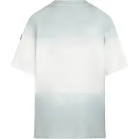No Way Monday X Job Dutchtuber T-shirt met tie-dye print lichtblauw Jongens/Meisjes Stretchkatoen Ronde hals - maat 134/140