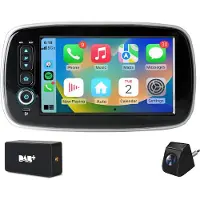 Hexinex HexinexMarket Quad-Core autoradio Geschikt voor Benz Smart Fortwo/Forfour 453 basisversie 2014-2022 - Draadloos CarPlay, Android Auto, multimediaspeler, Android 15, Achteruitrijcamera, DAB+, 2GB+64GB
