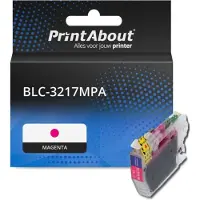 PrintAbout Inktcartridge LC-3217M Magenta Hoge capaciteit geschikt voor Brother