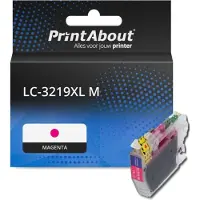 PrintAbout Inktcartridge LC-3219XL M Magenta Hoge capaciteit geschikt voor Brother