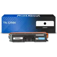 PrintAbout Toner TN-329BK Zwart Extra hoge capaciteit geschikt voor Brother