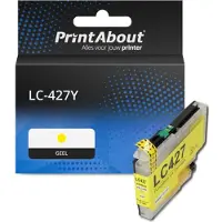 PrintAbout Huismerk vervangt Brother LC-427Y Inktcartridge Geel