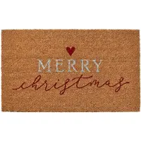 Clayre & Eef Deurmat Bruin Kokos Kerst