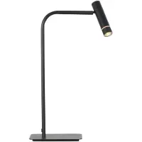 Steinhauer Volari 4709ZW – Zwarte LED tafellamp met touchdimmer en dim-to-warm