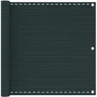 vidaXL Balkonscherm Donkergroen 90 x 1000 cm HDPE en Aluminium