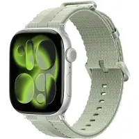 Strap-it Sportief siliconen bandje geschikt voor Apple Watch (Series 12/11/10), (SE 3/2/1), (Series 9/8/7/6/5/4) - 38/40/41/42mm Lichtgroen