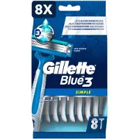 Gillette 8 x Blue3 - wegwerpscheermesjes - simple 8st