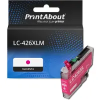 PrintAbout Inktcartridge LC-426XLM Magenta Hoge capaciteit geschikt voor Brother