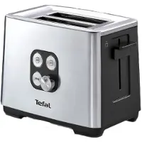 Tefal Equinox TT420D, 7, 2 broodroosters, zwart, roestvrij staal