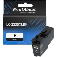 PrintAbout Inktcartridge LC-3235XLBK Zwart Hoge capaciteit geschikt voor Brother