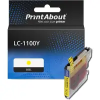 PrintAbout Huismerk vervangt Brother LC-980Y Inktcartridge Geel