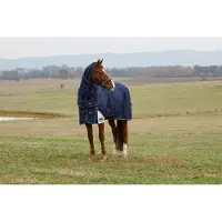 WeatherBeeta ComFiTec Ultra Turnout Detach-A-Neck 100G Navy 6'3 / 140 cm