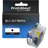 PrintAbout Huismerk vervangt Brother LC-3217BK Inktcartridge Zwart Hoge capaciteit