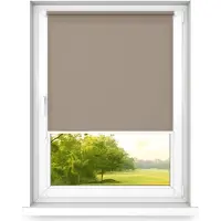 Time4blinds mini rollo basic - Rolgordijn - Niet-invasief - Raamrolgordijn binnen zonder boren - Niet-invasieve handgrepen - Dimmen rollo - 400x1000mm Bruin - Bediening aan de Linkerkant