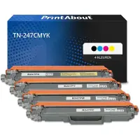 PrintAbout Huismerk vervangt Brother TN-247CMYK Toner 4-kleuren Multipack Hoge capaciteit