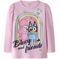 Name it Shirt 'NMFJESSIE BLUEY' blauw / geel / rosa / lichtroze