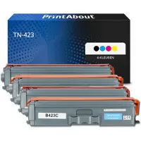 PrintAbout Huismerk vervangt Brother TN-423 Toner 4-kleuren Multipack Hoge capaciteit