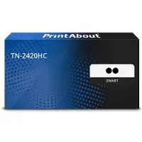 PrintAbout Huismerk vervangt Brother TN-2420HC Toner 2x Zwart Extra hoge capaciteit - Multipack