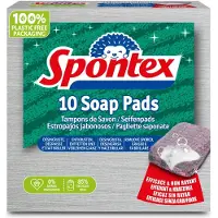 Spontex Zeepspons 6,5 x 0,6 x 6,5 cm Grijs 10 Stuks