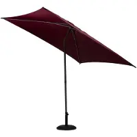Hespéride Hespiride tuin Parasol Joya - bordeaux rood - D250 x H229 cm - Metalen steel 38 mm - waterafstotend - kantelbaar - UV bescherming