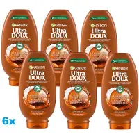Garnier Ultra Doux Conditioner Kokosolie & Cacaoboter – 6 x 250 ml – Gladmakende Conditioner voor Pluizig Haar