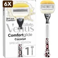 Gillette venus 6 x Comfortglide Coconut - 1 Scheermes - 1 Scheermesje