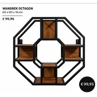 Octagon Wandrek 8 hoekig